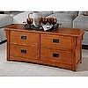 Mission Craftsman Oak Blanket Chest Trunk